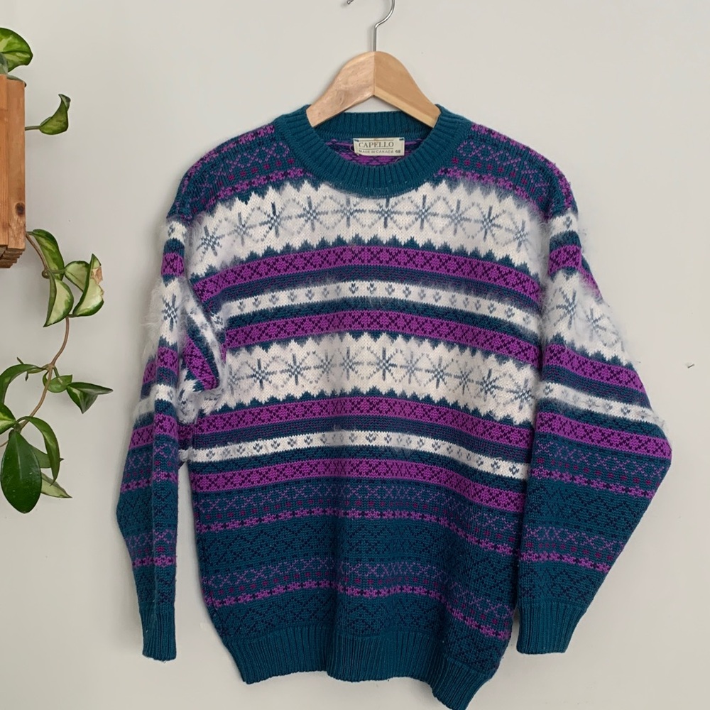 Vintage Made in Canada 100% Wool Sweater